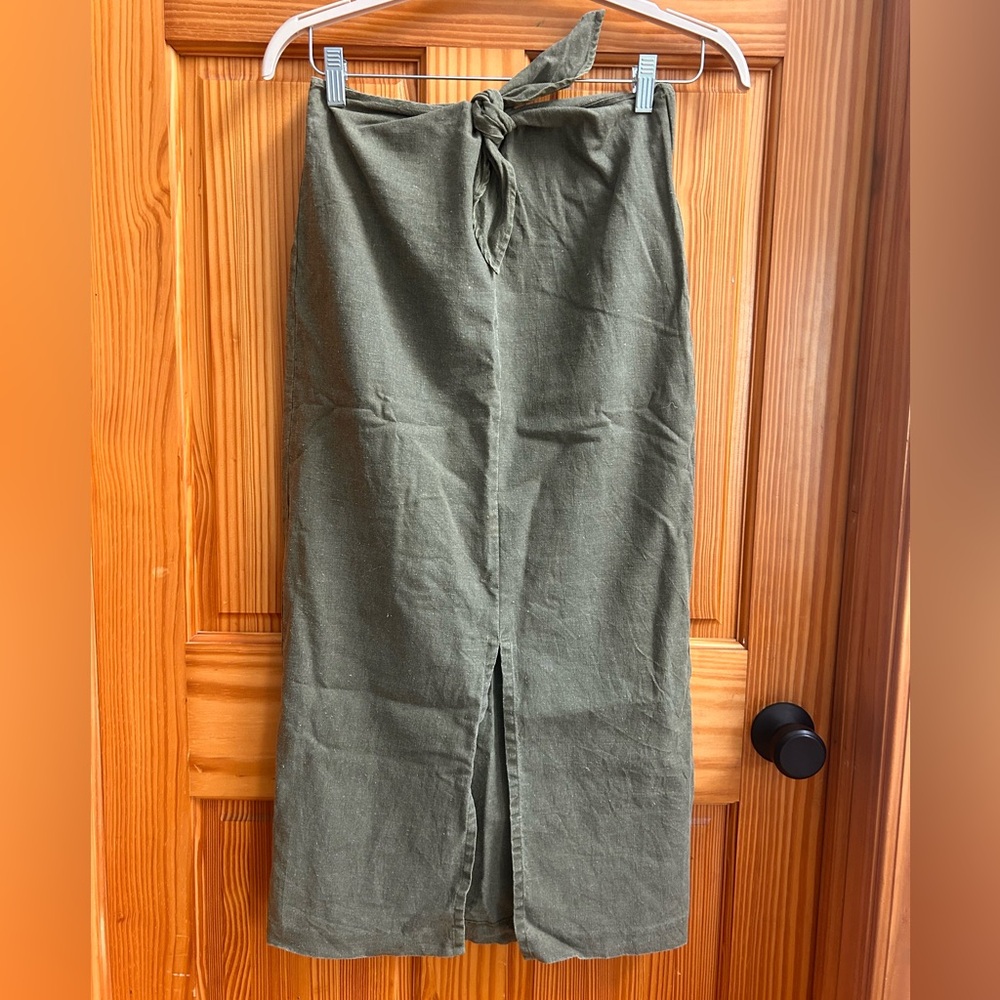 Olive Green Women's Skirt